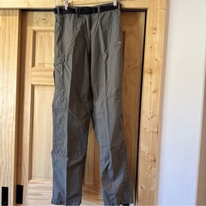 Womens Craghoppers Logo 12 R Solar Dry Olive Pants w/Belt Safari Outdoors